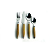 24 Piece Ellipse Stainless Steel Flatware Set