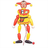 Wooden Jester Jumping Jack Toy