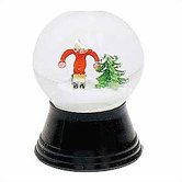 Small Skier Snow Globe