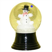 Snowman with Balloon Snow Globe