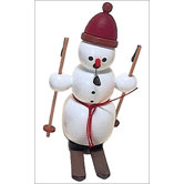 Snowman on Skies Incense Burner
