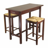 Winsome 3 Piece Counter Height Dining Set