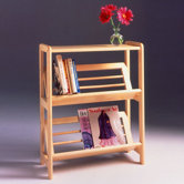 Basics 30" H Tilted Shelf Two Tier Bookshelf