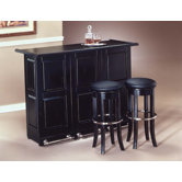Black Swing Open Bar & Optional Stools