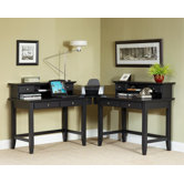 Bedford 2 Drawer L-Shape Desk Office Suite