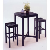 Contour Black Pub Set