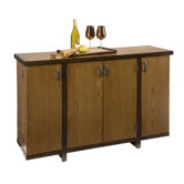 Geo Deluxe Bar Cabinet in Walnut