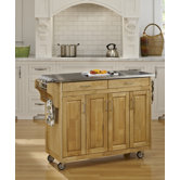 Create-a-Cart Kitchen Cart with Stainless Steel Top