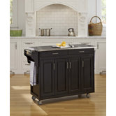 Create-a-Cart Kitchen Cart with Stainless Steel Top