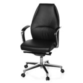 Leder-B&uuml;rostuhl / Chefsessel "Fresco 10" mit Armlehnen