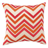 Chevron Embroidered Decorative Pillow