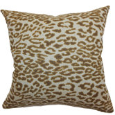 Egeria Leopard Print Cotton Pillow