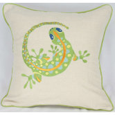 Archipelago Gecko Cotton Pillow