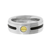 Men's Stainless Steel Cable and Screw Band