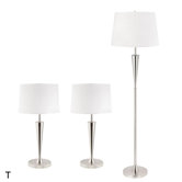 Room Full 1 Light Floor and Table Lamp Set (Set of 3)