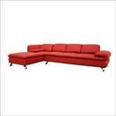 Baxton Studio Misha Leather Sectional