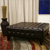 Baxton Studio Pemberly Square Ottoman
