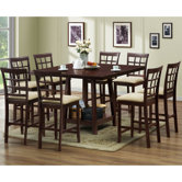 Baxton Studio Katelyn 7 Piece Counter Height Dining Set
