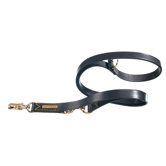 Classic Double Training Leather Dog Leash with Quick Release