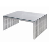 Amici Coffee Table with Tempered Glass Top
