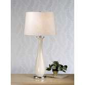 Siena Table Lamp with Seasham Shade