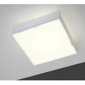 Zenit Square Flush Mount in White