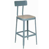 Stool with Channel Brace Footrest