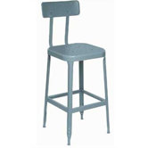 Stool with Mid Back Support and Footrest