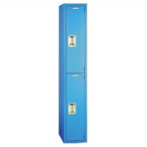 Quiet Door Locker - Double Tier - 1 Section - No Legs or Louvers (Unassembled)