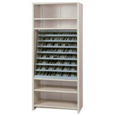 Sloping Shelf Unit: 37 1/4" H x 34 1/4" W x 27 1/2" D
