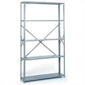 8000 Series Open Offset Angle Shelving: 84" H x 48" W x 24" D