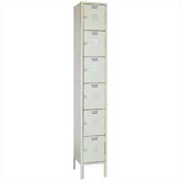 Six Tier Locker - 1 Section (Unassembled)