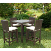 Atlantic 5 Piece Bar Height Dining Set