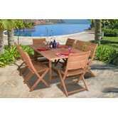 Amazonia Teak  9 Piece Dining Set