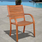 Amazonia Stacking Dining Arm Chairs (Set of 4)