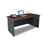 Pronto 60" Single Pedestal Computer Desk