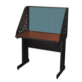 Pronto Laminate Desk Carrel with Modesty Panel Back