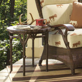 Chatham Run Heartwood Round End Table with Faux Top