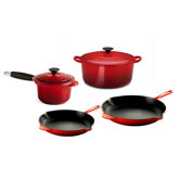 Expanded Enameled Cast Iron 6-Piece Cookware Set