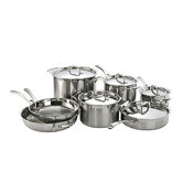 3-Ply Stainless Steel 12-Piece Cookware Set with Crate