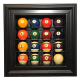 Sixteen Pool Ball Display