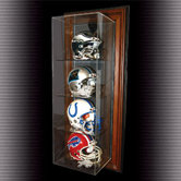 Four Vertical Mini Helmet "Case-Up" Display