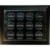 Twelve Puck "Case-Up" Display in Brown