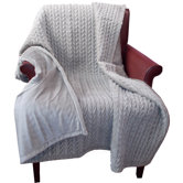 Lungarno Braided Mink Throw