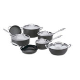 Green Gourmet Hard Anodized Aluminum 12-piece Cookware Set