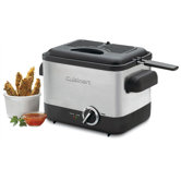 Cool Touch Compact Deep Fryer in Brushed Stainless