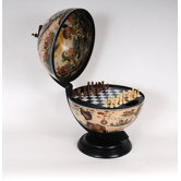 White Globe with Chess Holder