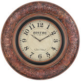 Billings Clock in Distressed Aged Merlot