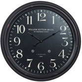 Norton Clock in Distressed Aged Black