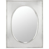 Venice Mirror in Distressed Silver Metal